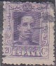 Spain 1922 Alfonso XIII 20 CTS Violet Edifil 316